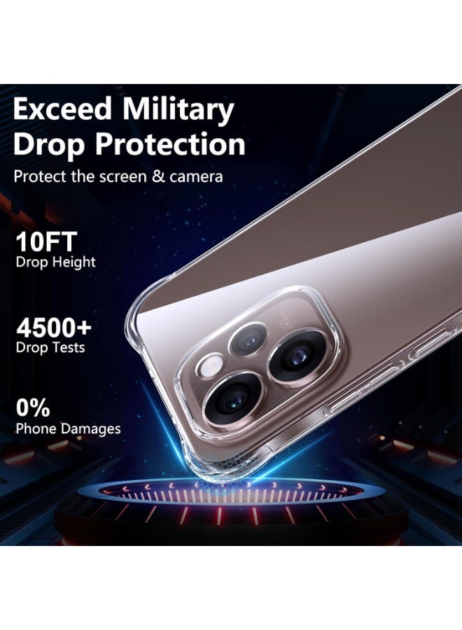 Case for OPPO Reno 15 Pro, Ultra Slim Crystal Clear Anti-Scratch Bumper Cover Flexible Soft TPU Anti-Fall Reinforced Corner Shockproof Transparent Case for Reno 15 Pro - Image 5