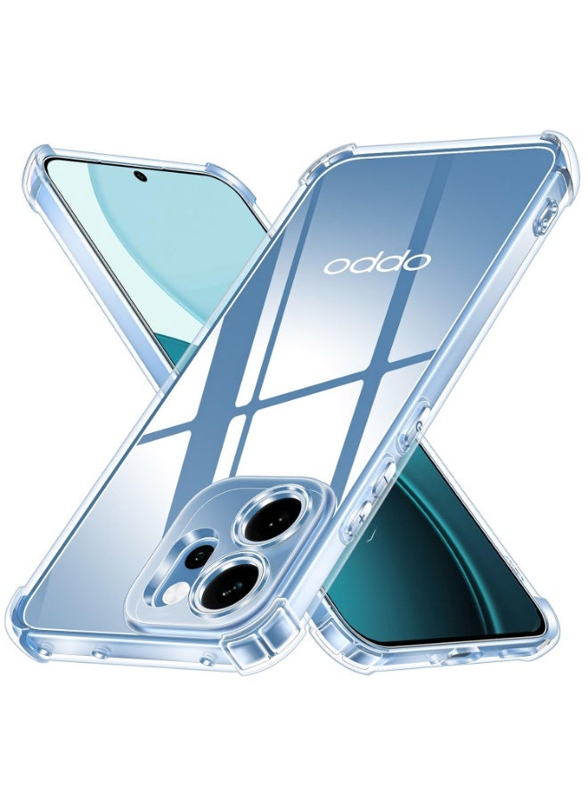 Case for OPPO Reno 15 Pro, Ultra Slim Crystal Clear Anti-Scratch Bumper Cover Flexible Soft TPU Anti-Fall Reinforced Corner Shockproof Transparent Case for Reno 15 Pro - Image 1