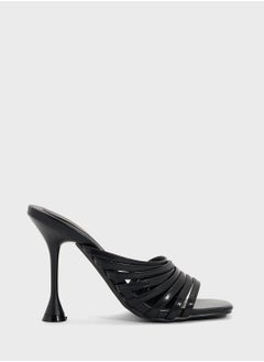 Truffle Multi Strap Mule Heel Sandal  - Image 1