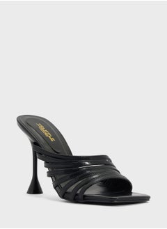 Truffle Multi Strap Mule Heel Sandal  - Image 2