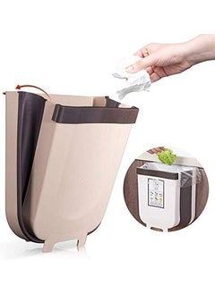 EDBIRET EDBIRET Hanging Trash Bin for Kitchen Cabinet Door Compact Garbage Can for Cabinet or Drawer Small Waste Bin for Kitchen Bedroom Dorm Room Car MultiColor Pack of 1  - Image 1