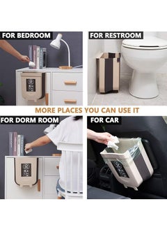 EDBIRET EDBIRET Hanging Trash Bin for Kitchen Cabinet Door Compact Garbage Can for Cabinet or Drawer Small Waste Bin for Kitchen Bedroom Dorm Room Car MultiColor Pack of 1  - Image 5