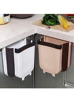 EDBIRET EDBIRET Hanging Trash Bin for Kitchen Cabinet Door Compact Garbage Can for Cabinet or Drawer Small Waste Bin for Kitchen Bedroom Dorm Room Car MultiColor Pack of 1  - Image 2