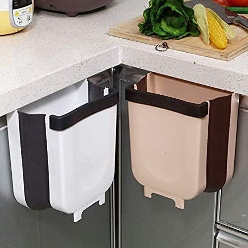 EDBIRET Hanging Trash Bin for Kitchen Cabinet Door Compact Garbage Can for Cabinet or Drawer Small Waste Bin for Kitchen Bedroom Dorm Room Car MultiColor Pack of 1 - Image 2