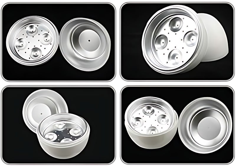 White PP Steamer 13.5 x 14 x 15.5 cm Microwave Safe 1 Piece Package Contents Steamer - Image 2