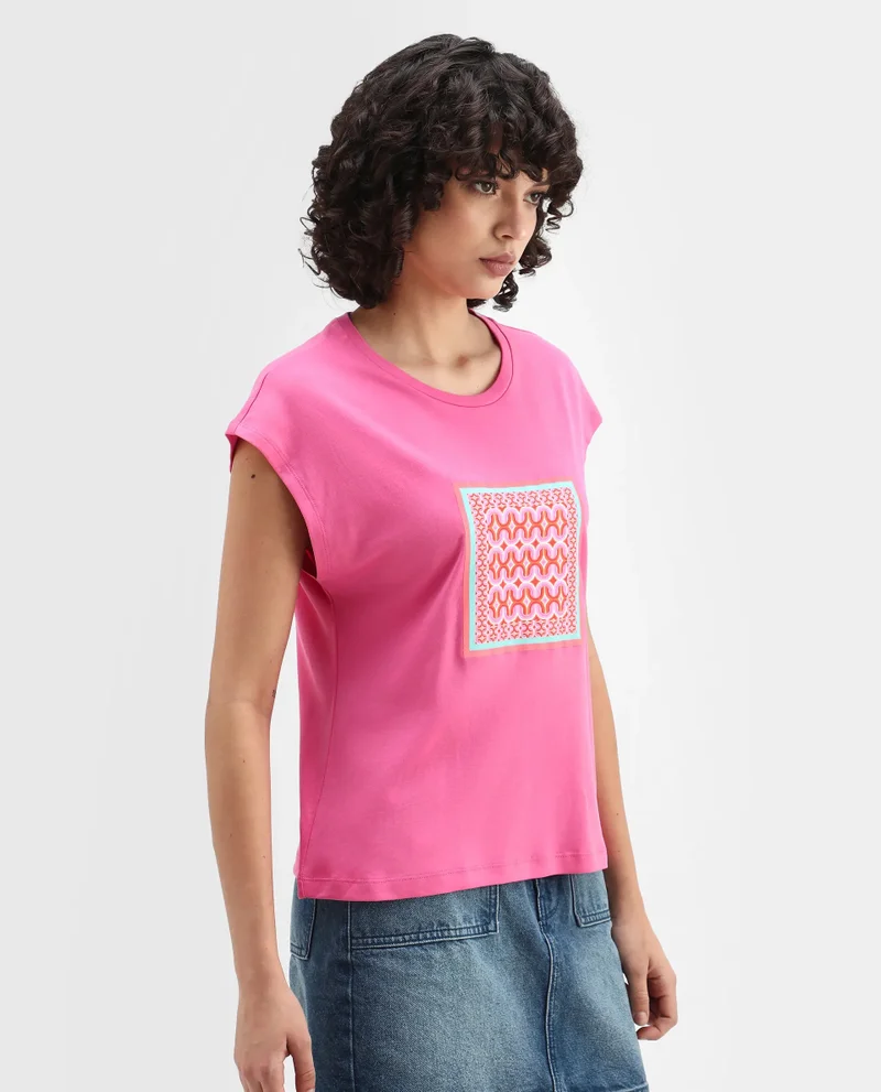 Rareism Women's Trendsetter Boxy Drop Shoulder Tee