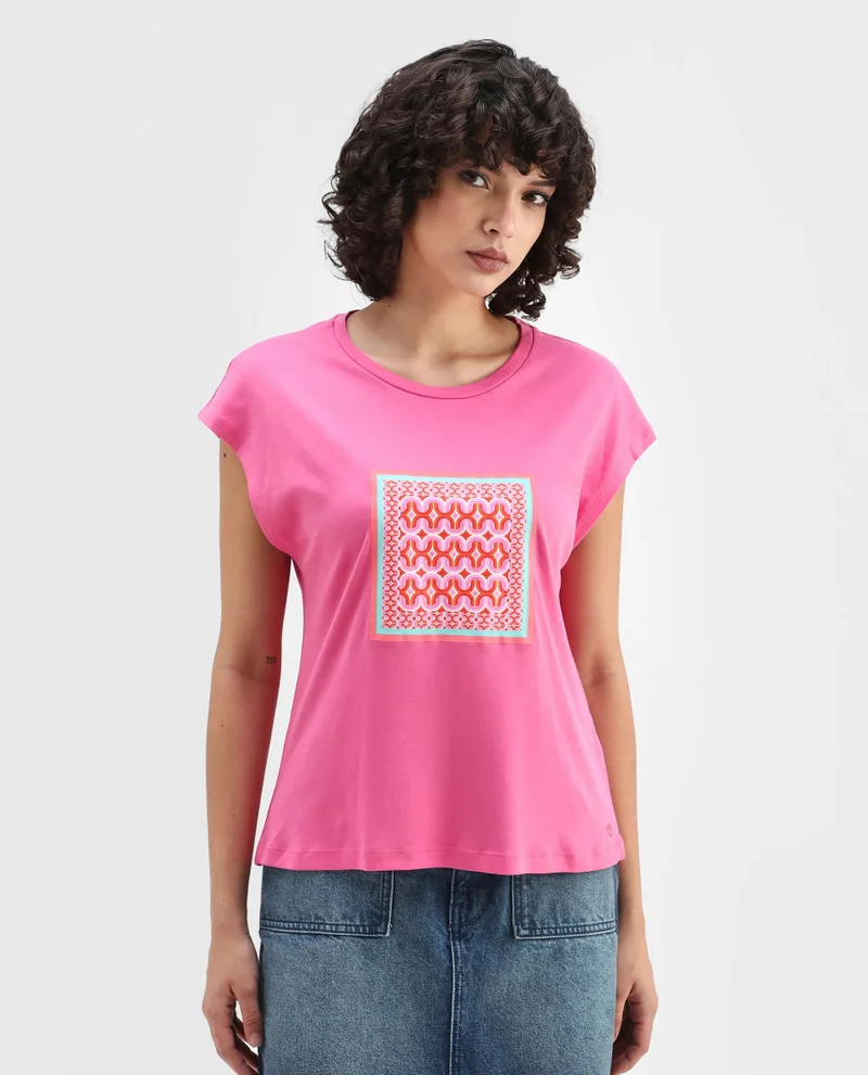 Rareism Women's Trendsetter Boxy Drop Shoulder Tee