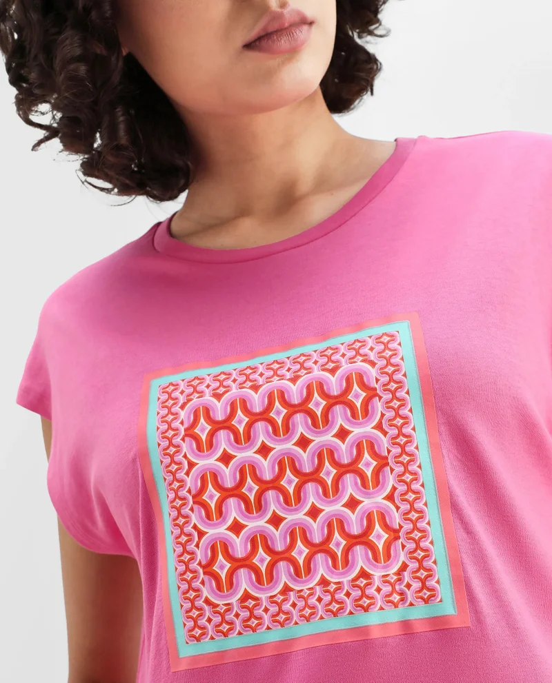 Rareism Women's Trendsetter Boxy Drop Shoulder Tee