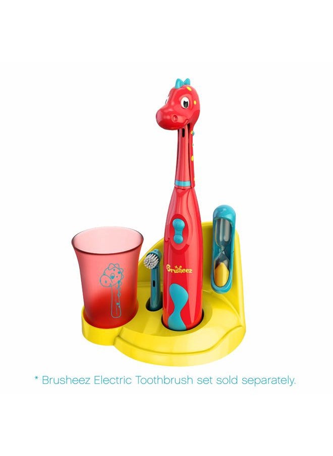 Brusheez Electronic Toothbrush Replacement Brush Heads 2 Pack (Pepper The Dinosaur)  - Image 4