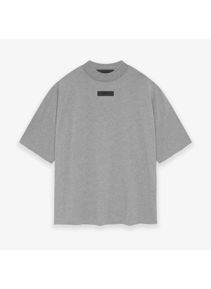 Generic - 2024 Spring Summer New FOG SimpleSolid Color Casual Round Neck Pullovers Short Sleeves Men Womens Same Style Batched Delivery Dark gray - Image 1