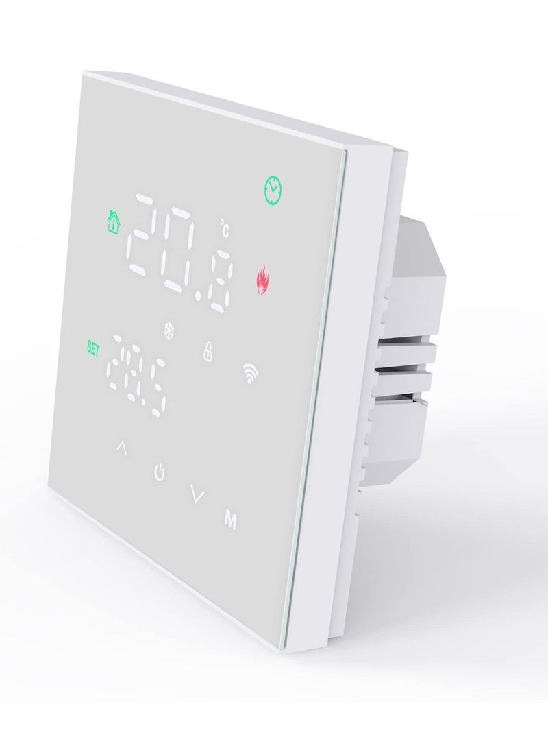 واي آند دي Smart Thermostat, Programmable Temperature Controller, Support WiFi connection and touch screen, for Electric Heating/Gas Boiler, Save Energy Costs (White)  - Image 2