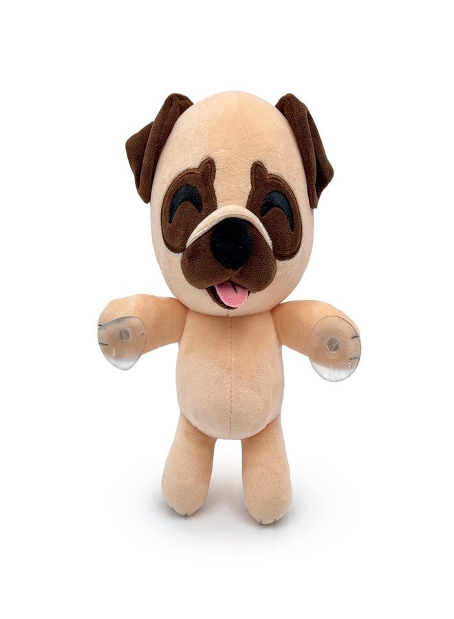 Youtooz Pug Splatt Plush 9" Inch, Collectible Soft Pug Plushie, Stickies to The Window by Youtooz Plush Collection - Image 1