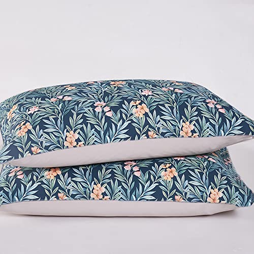 Cupocupa Duvet Cover Queen Size Set Boho Floral Pattern Duvet Cover Queen for Queen Size Bed Vintage Soft Bedding Leaf Print Paisley with Pillowcases - Image 5