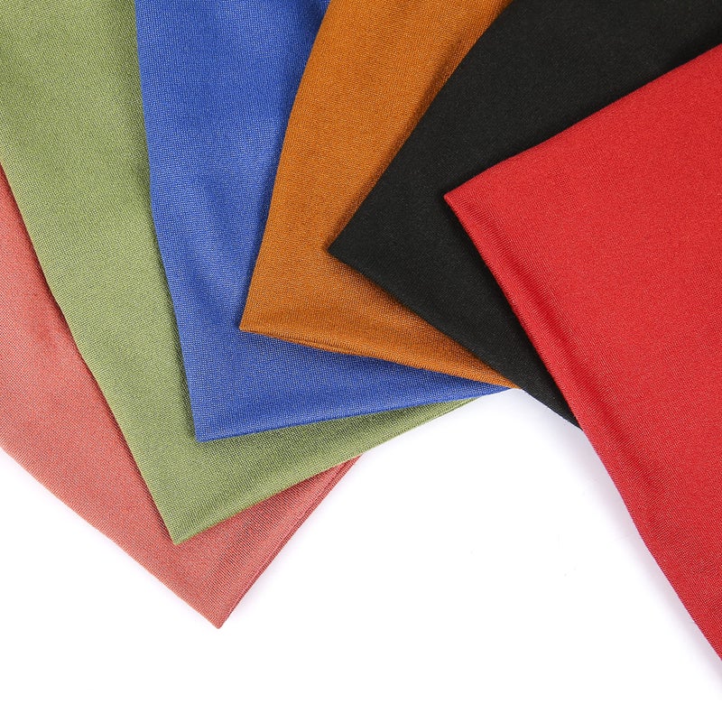 GiLi 6 Pack Wide Headbands for Women Non Slip Soft Elastic Hair Bands Yoga Running Sports Workout Gym Head Wraps, Knotted Cotton Cloth African Turbans Bandana (with 6 Pcs Hair Ties) - Image 5