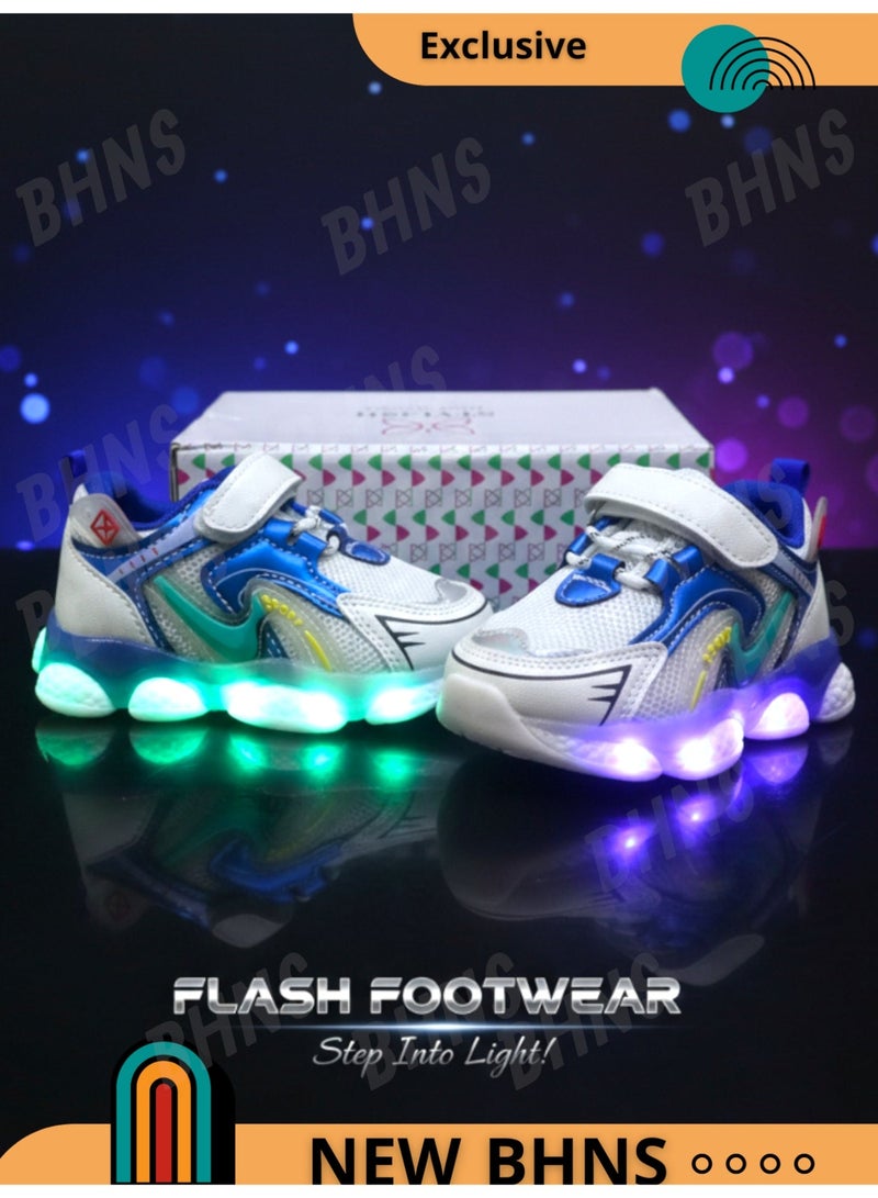 stylish LED Light Up Kids Shoes - Light-Up Shoes for Girls and Boys, Light-Up Shoes for Girls and Boys, Light-Up Shoes for Kids, Sizes 20-25, Light-Up Design, Anti-Slip, Comfortable, Easy to Wear, Kids Shoes, Kids Walking Shoes, Kids Shoes with Light - Image 3