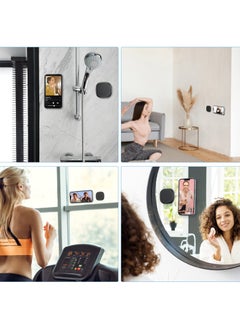 Magnetic Phone Holder for Shower/Mirror/Bathroom , Magnetic Ring Compatible for iPhone15, 14, 13, 12 and All Metal Phones Cases, for Shower/Bathroom/Gym/Kitchen/Wall/Make Up Mirror, Black - pzsku/Z1B8DCA7E1BE7F6824379Z/45/_/1720006309/ab3e2515-376b-403c-acfd-7f601d8b0f67