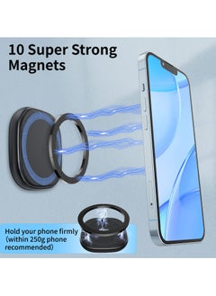 Magnetic Phone Holder for Shower/Mirror/Bathroom , Magnetic Ring Compatible for iPhone15, 14, 13, 12 and All Metal Phones Cases, for Shower/Bathroom/Gym/Kitchen/Wall/Make Up Mirror, Black - pzsku/Z1B8DCA7E1BE7F6824379Z/45/_/1720006360/ec25f8e4-194e-4bb8-abca-c3b1f7cf79bc