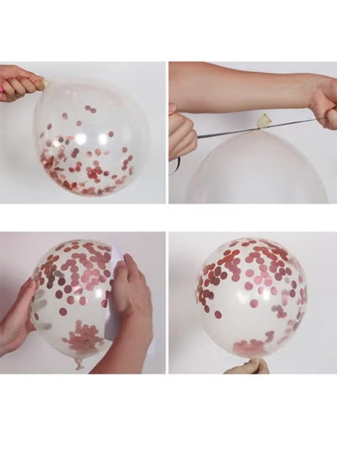 fantasize Bachelorette Party Decorations, Rose Gold Balloon Bridal Belt, Veil, Stickers, Confetti Balloon Set, Tassel Curtains, Bachelorette Party Supplies, Bridal Shower Decorations - Image 4