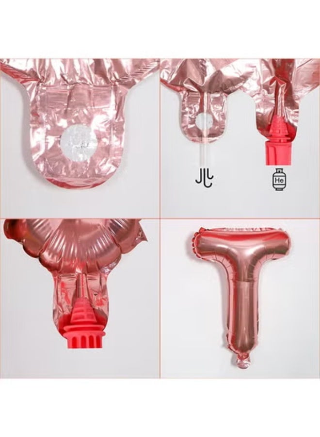 fantasize Bachelorette Party Decorations, Rose Gold Balloon Bridal Belt, Veil, Stickers, Confetti Balloon Set, Tassel Curtains, Bachelorette Party Supplies, Bridal Shower Decorations - Image 3