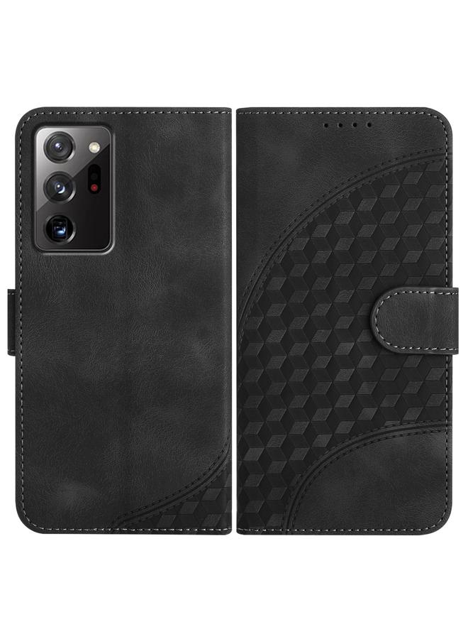 اس-توب جراب لهاتف Samsung Galaxy Note20 Ultra YX0060 جراب هاتف جلدي منقوش برأس فيل مع حبل تعليق - Image 1