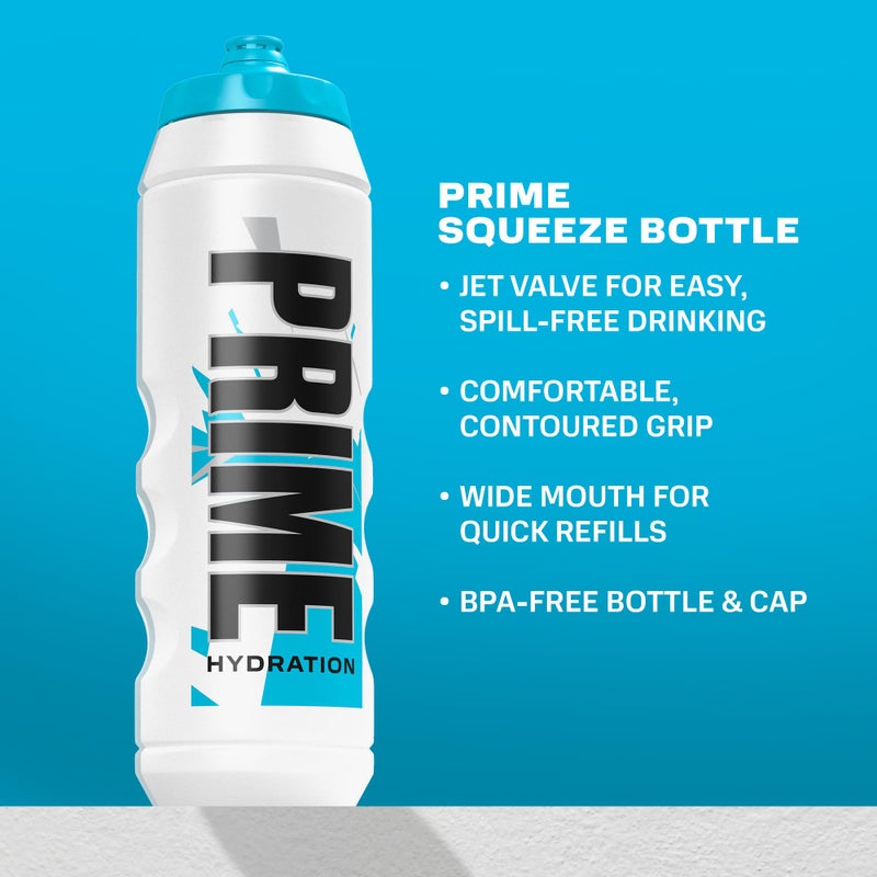 Prime Hydration PRIME 32 oz Blue Chill Squeeze Sports Water Bottle, BPA Free, Dishwasher Safe, Easy-Grip Ergonomic Leakproof Design, Fast Hydration for Gym, Cycling, Running - Image 2