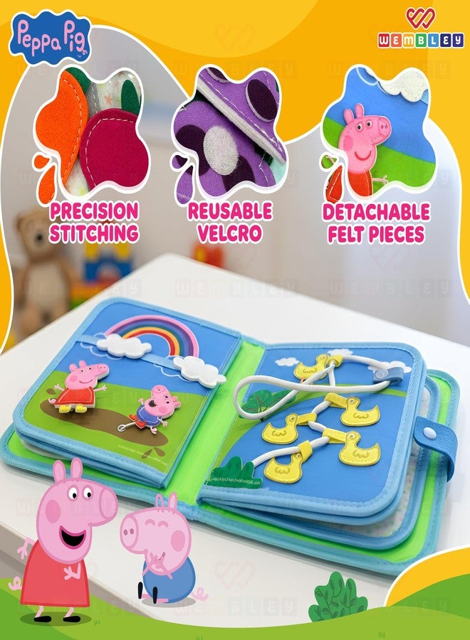 Wembley My First Busy Book | Educational Activity Book for Kids | with 8 Activity Pages | Learning Toy with 5 Finger Puppets | Birthday Gift for Toddlers (Peppa Pig) - Image 5
