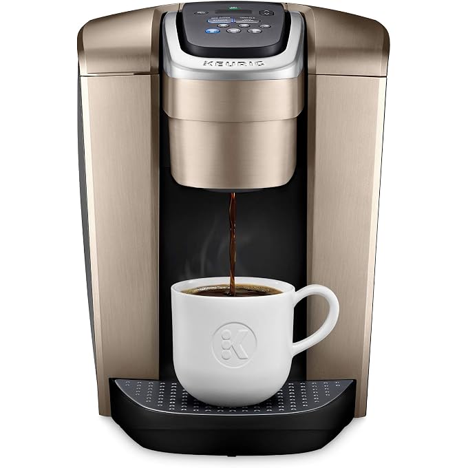 Keurig K-Elite Coffee Maker, Single Serve K-Cup Pod Coffee Brewer, Brushed Gold & 3-Month Brewer Maintenance Kit Includes Descaling Solution, Water Filter Cartridges & Rinse Pods, 7 Count - Image 2