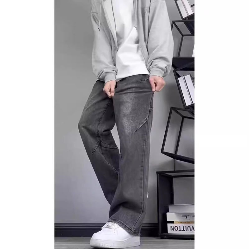 Unisex Classic Denim Jeans Loose Fit Daily Outdoor Wear - Image 5