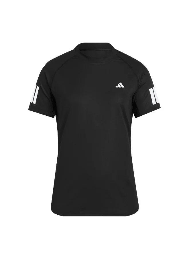 اديداس Adidas Club Tee Black Tennis T-Shirts For Women XS
