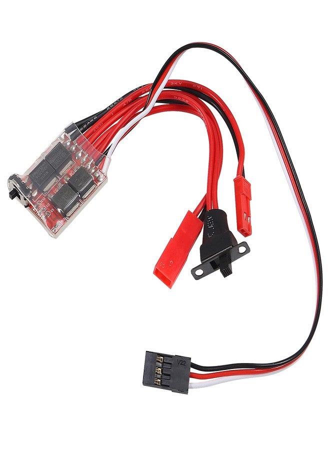Coliao 2pcs RC 20A Brushed ESC Electronic Speed Controller w/Brake for 1/16 1/18 1/24 RC Car Boat Tank - Image 4