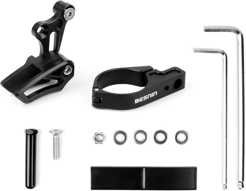 BESNIN Chain Guide Mountain Bike Chain Guide Bike MTB Chain Guide Bash Guard Bicycle Chain Protector 7075 Aluminium Alloy+ABS Plastic - Image 3