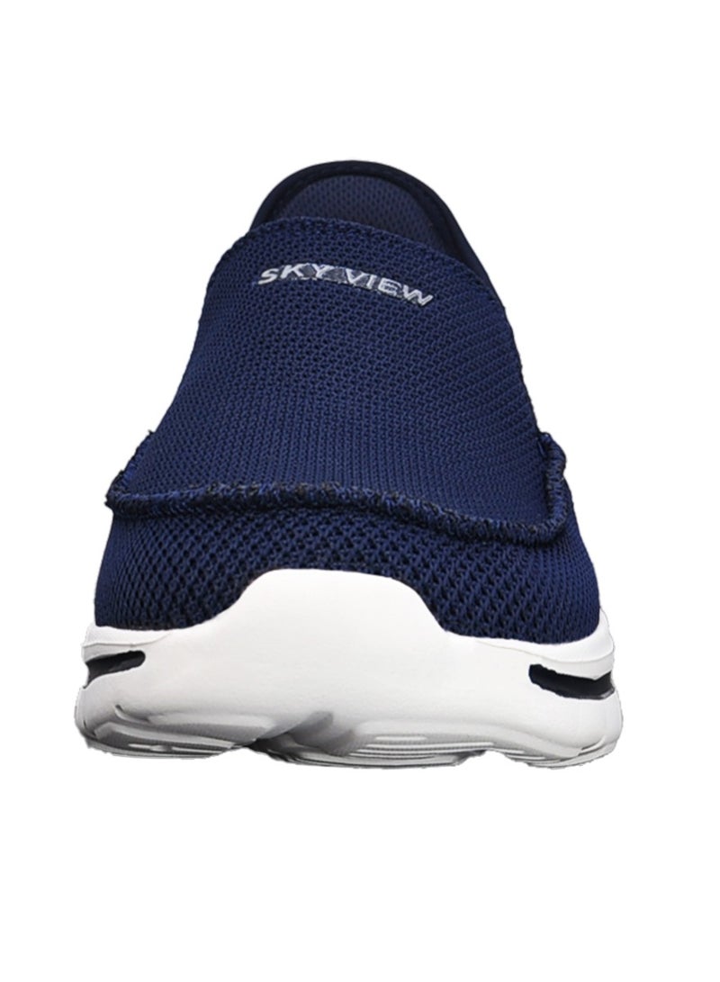 Sky View Athlesiure Men's Loafer Smooth Step Hands Free Slip-ins Loafer Flats Comfortable And Light-Weight Slip On Walking Shoes For Men Blue - Image 3