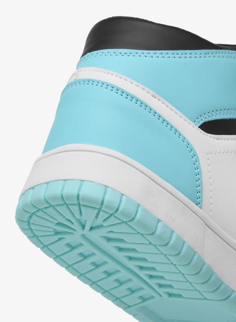 شو اكسبرس سنيكرز نسائي عالي بألوان متداخلة مع إغلاق برباط - Image 5