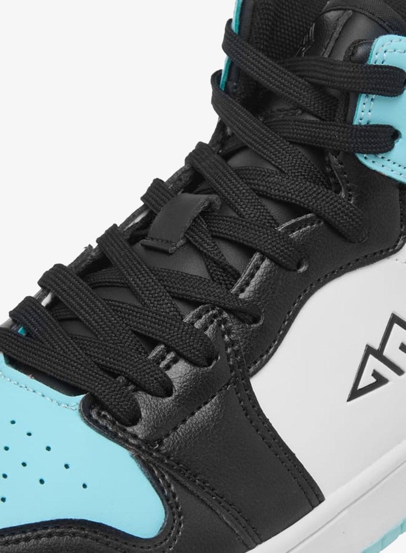 Oaklan by Shoexpress Women's Colourblock High-Top Sneakers with Lace-Up Closure - Image 4