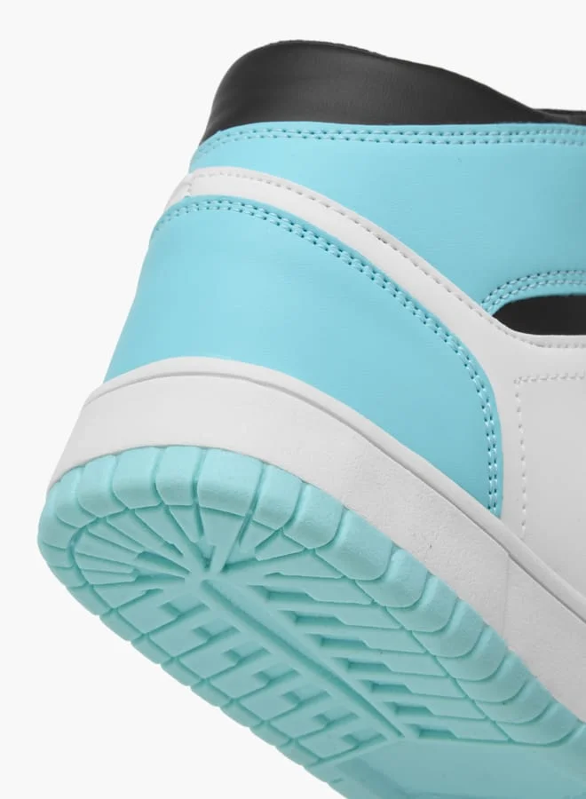 Oaklan by Shoexpress Women's Colourblock High-Top Sneakers with Lace-Up Closure