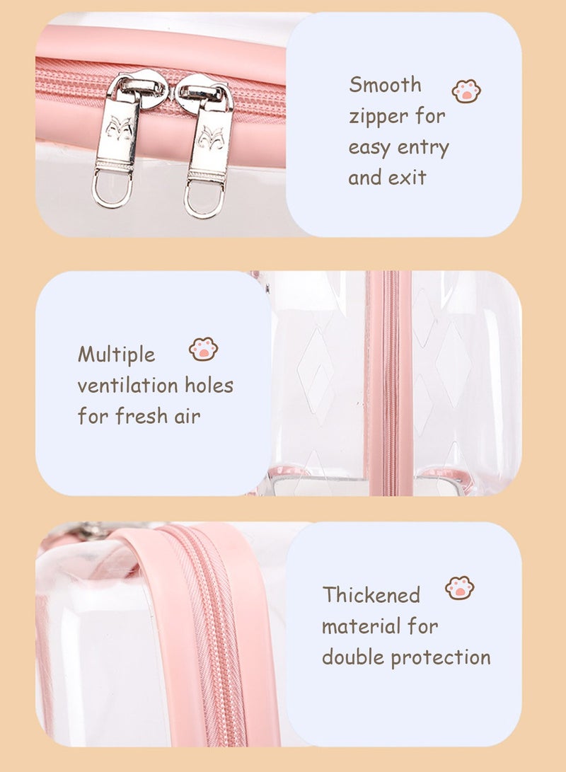 Kidle Full Transparent Dog Stroller Cat Stroller Pet Stroller Outside Trolley Case for Small Medium Pets - Image 5