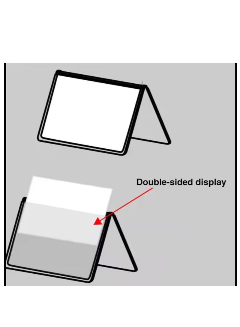Generic Double Faced Meeting Card Stand Clear  - Image 2
