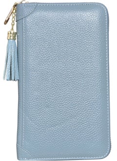 Generic Genuine Leather Credit Card Holder Zipper Wallet, RFID Blocking Secure Card Case, Leather Card Case Organizer with 60 Card Slots, Suitable for Women Girl Perfect Gift  - Image 2