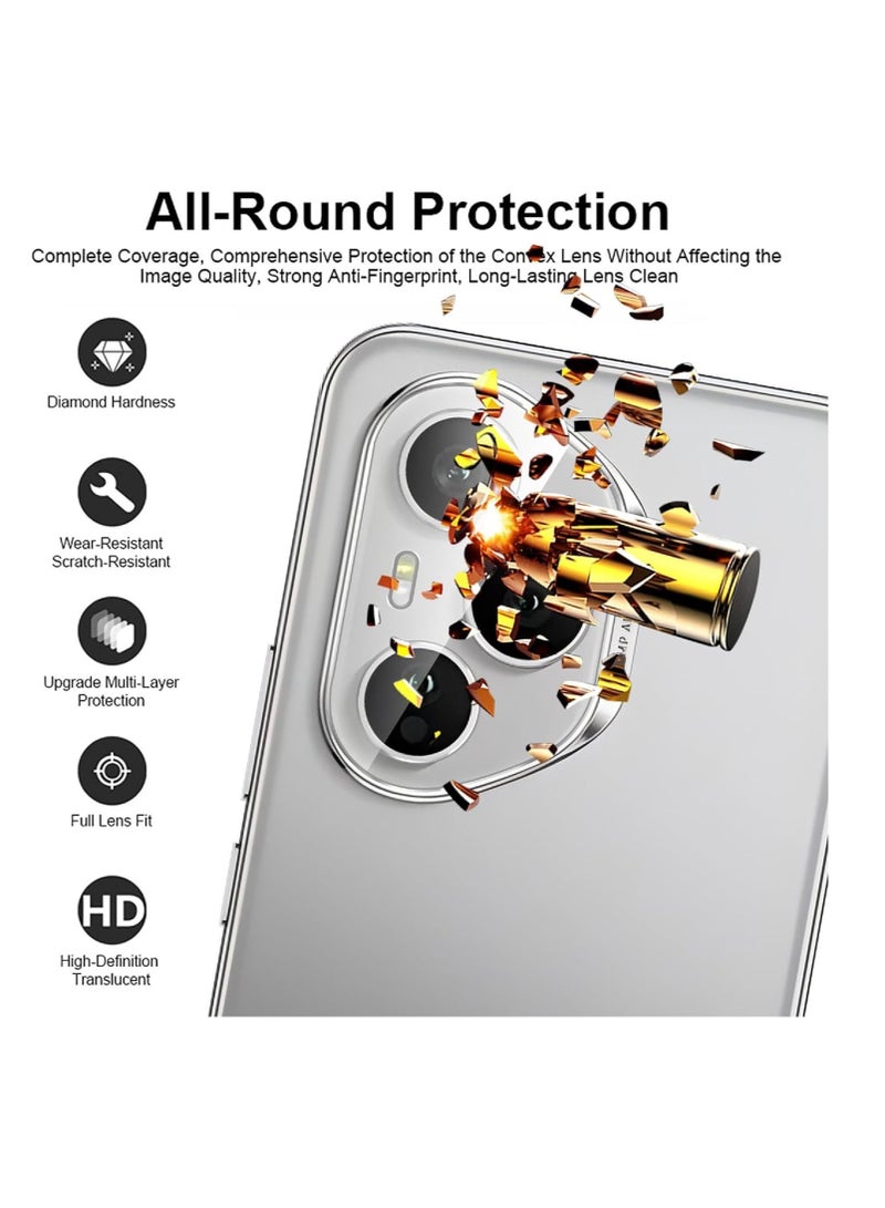 Honor 400 Pro Camera Lens Protector Tempered Glass Screen Protector HD [Full Coverage][Anti-Scratch] Drop Protection Ultra Clear/Thin Lens Case - Clear - Image 4