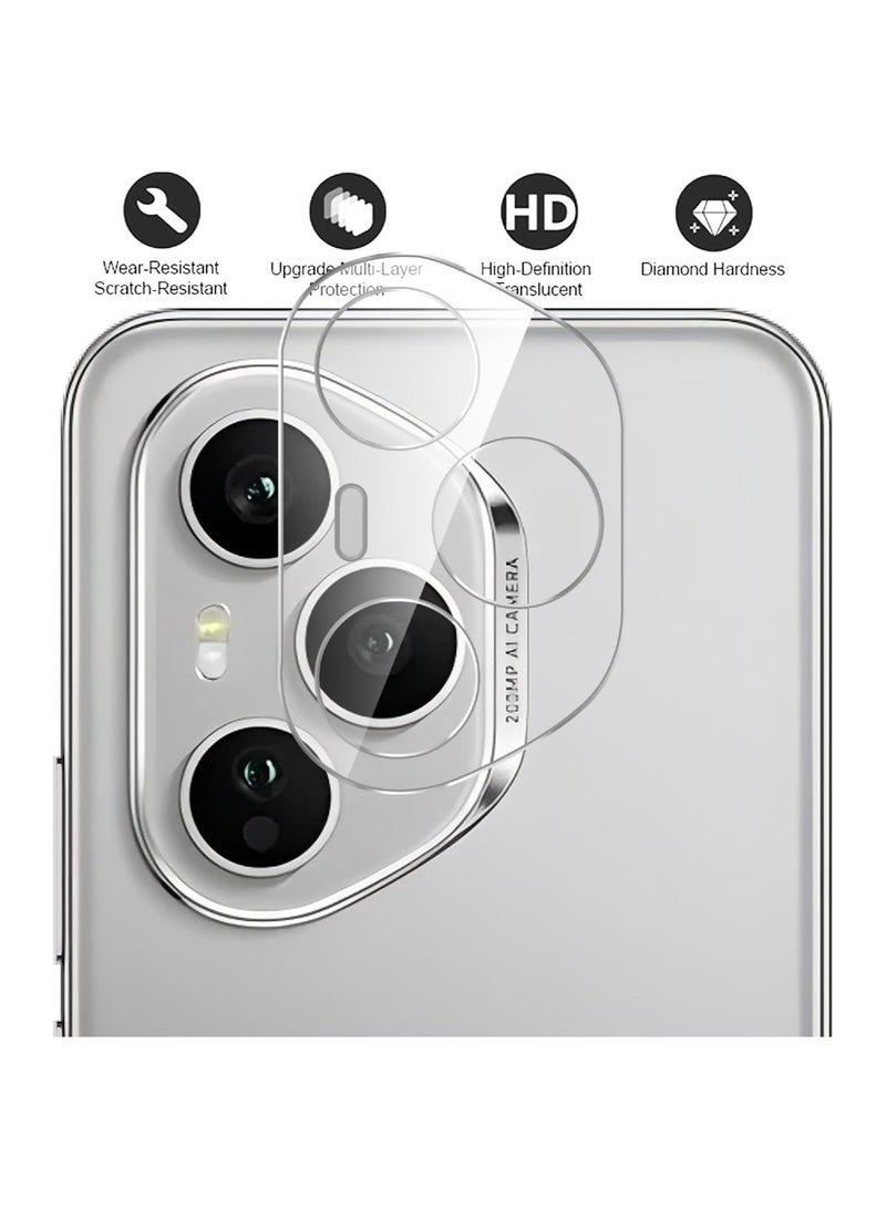 Honor 400 Pro Camera Lens Protector Tempered Glass Screen Protector HD [Full Coverage][Anti-Scratch] Drop Protection Ultra Clear/Thin Lens Case - Clear - Image 2