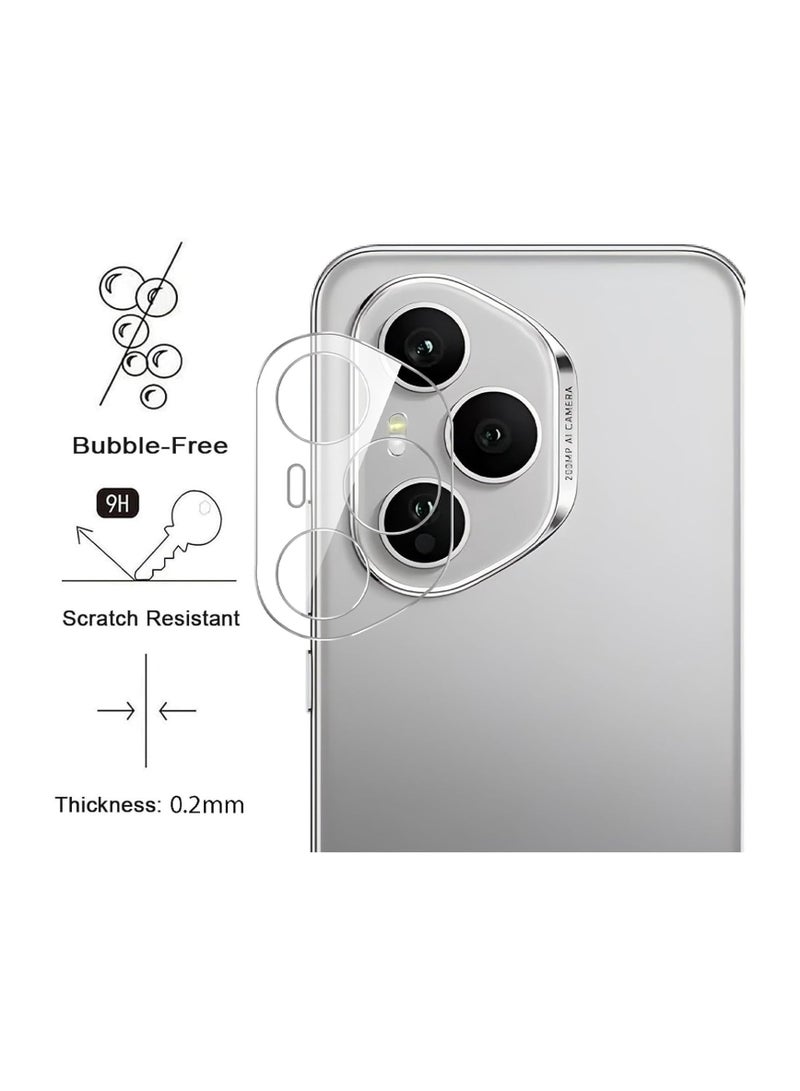 Honor 400 Pro Camera Lens Protector Tempered Glass Screen Protector HD [Full Coverage][Anti-Scratch] Drop Protection Ultra Clear/Thin Lens Case - Clear - Image 3