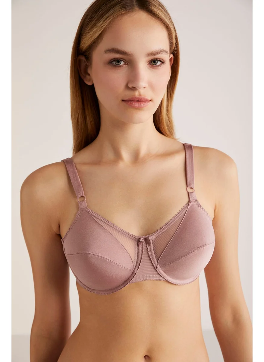 KOM Nelly Underwire Wire Support Bra, Dusty Rose