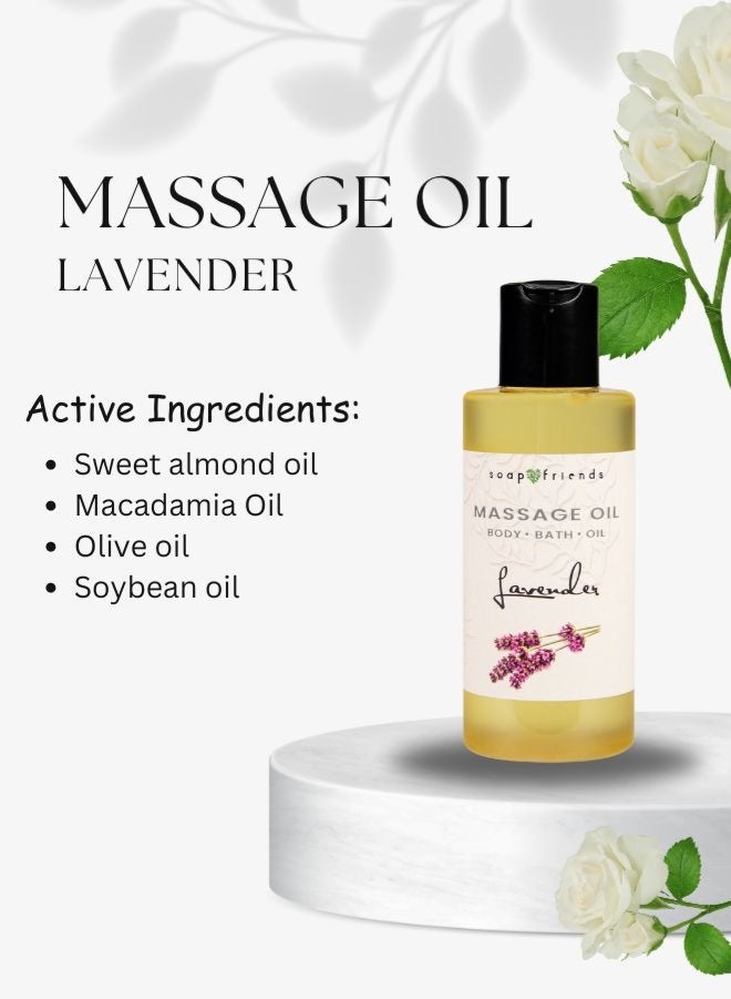 الصابون والأصدقاء زيت الجسم والتدليك الطبيعي برائحة اللافندر من سوب آند فريندز - زيت مرطب للاسترخاء برائحة عطرية لبشرة ناعمة ومشرقة - 150 مل - Image 5