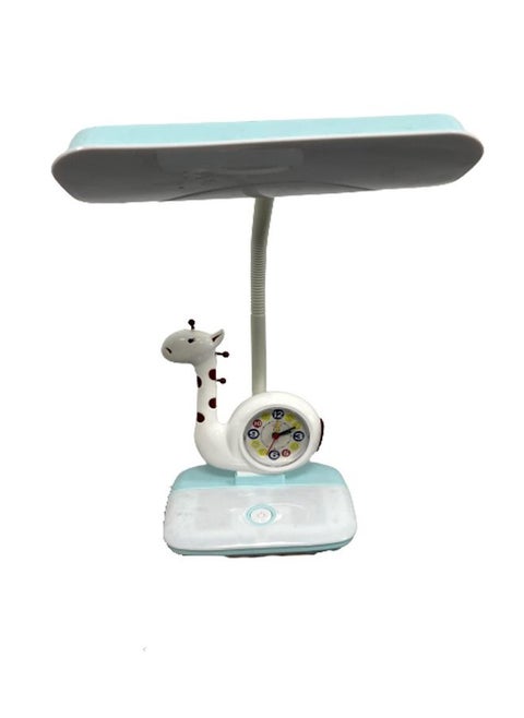 Multifunction Tri Color Wireless Rechargeable ​LED Desk Lamp​ with Smart Clock Rotatable Reading Lamp Night Light