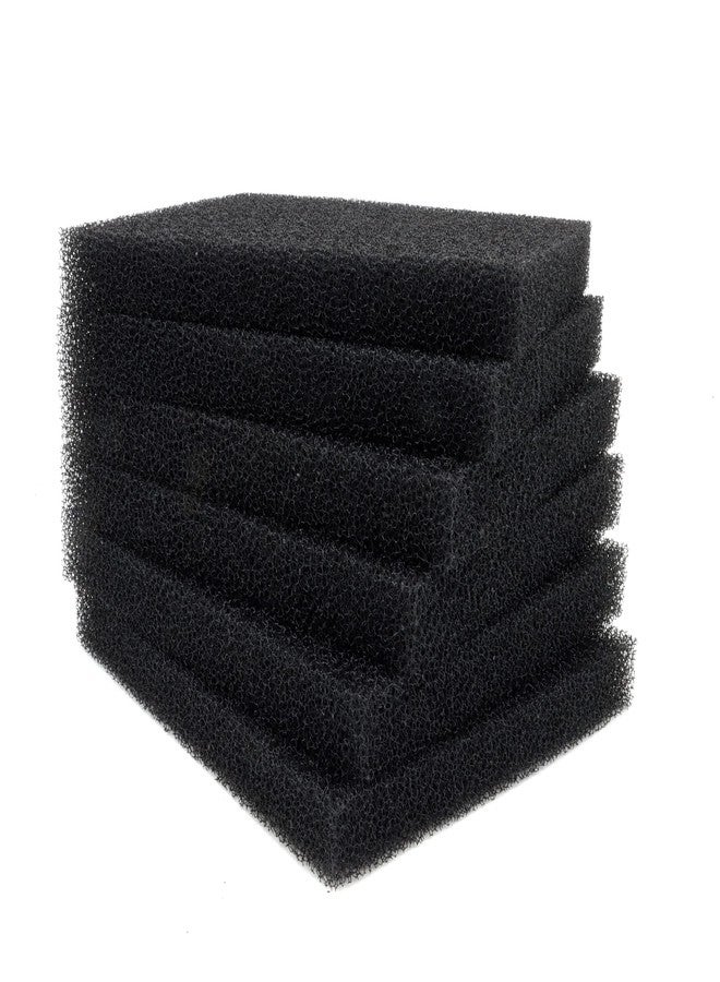 ALEGI Aquarium Bio Sponge Fitler Media, 6.28 x 5.5 x 0.78 Inch Fish Tank Filter Cartridge Filter Foam Pad Inserts for ML350 (6 Pack) - Image 1