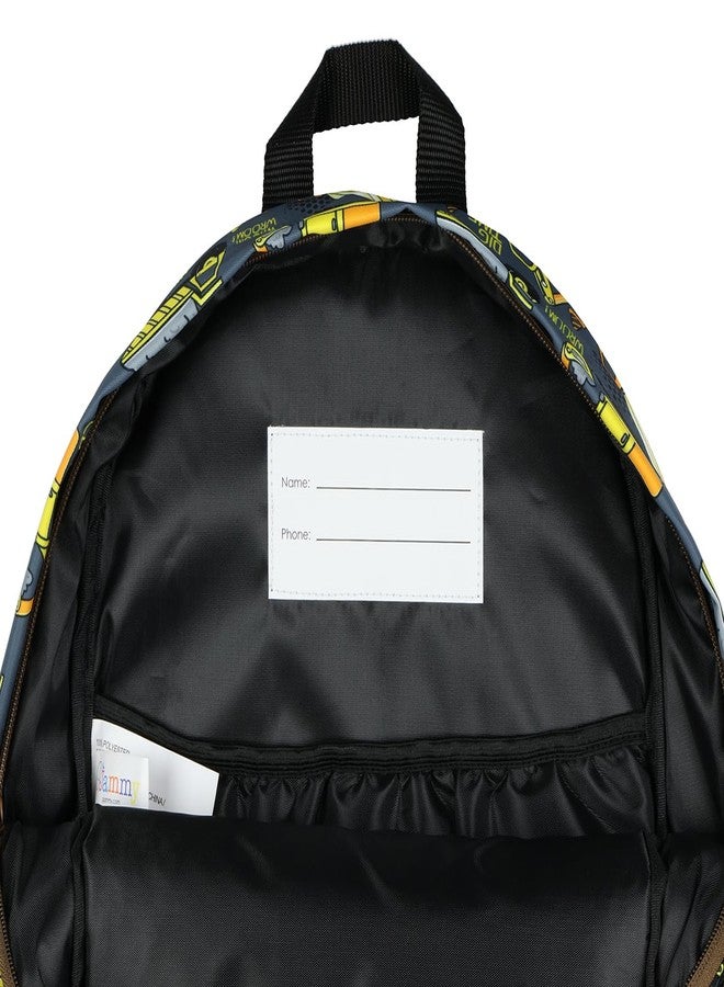 حقيبة ظهر مقاس 16 بوصة بتصميم شاحنات قلابة، مناسبة لمركبات البناء والسفر والكتب المدرسية والاستخدام اليومي - Image 4