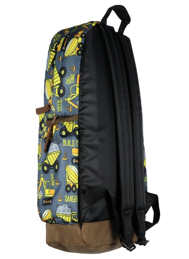 حقيبة ظهر مقاس 16 بوصة بتصميم شاحنات قلابة، مناسبة لمركبات البناء والسفر والكتب المدرسية والاستخدام اليومي - Image 5