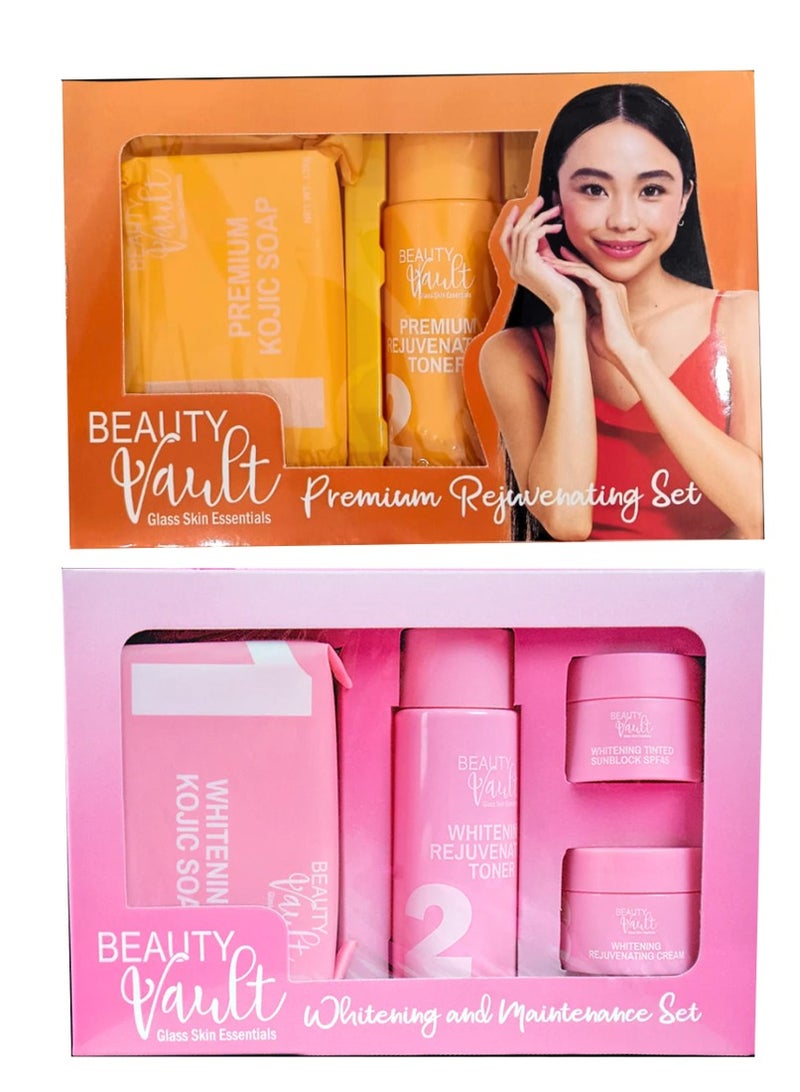 Beauty Vault Premium Rejuvenating and Whitening and Maintenance Set 