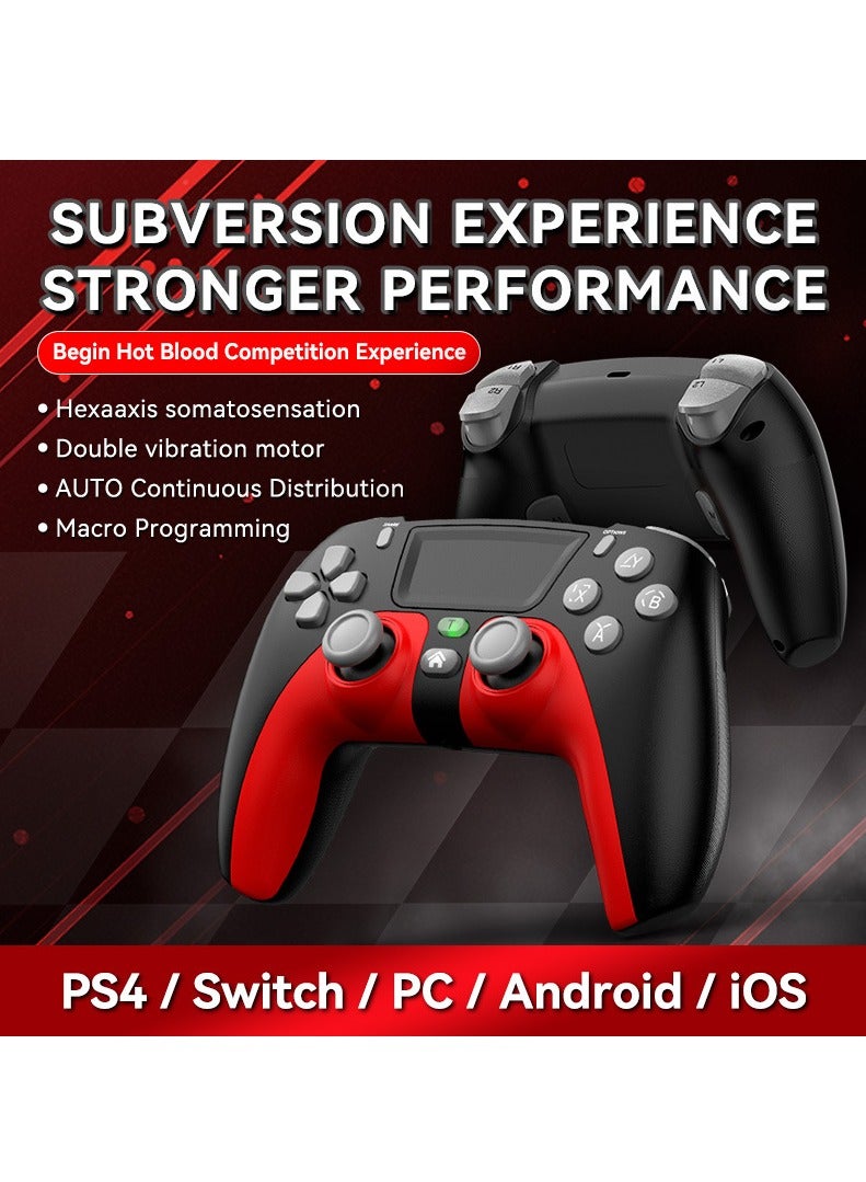 P08 Wireless Game Controller for PS4 slim/pro and PC Game, Dual Vibration Gamepad with Six-Axis Gyroscope Joystick, Kid's Gift  - Image 2