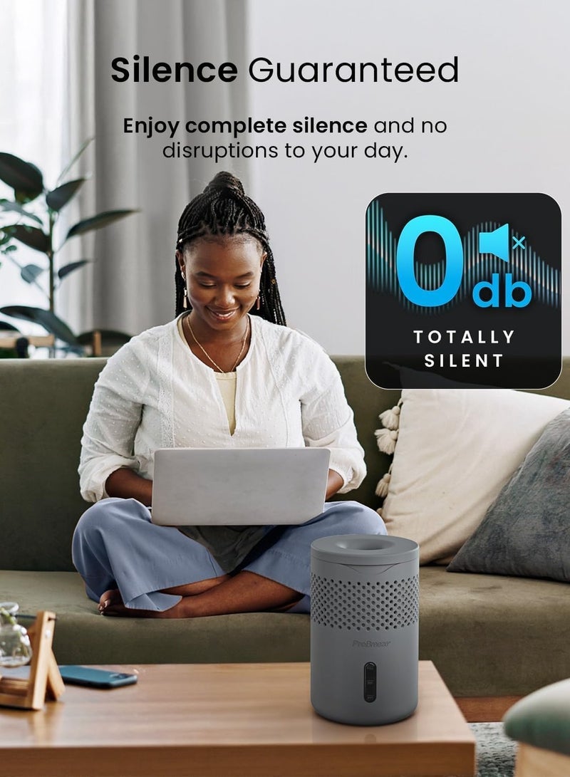 برو_بريز جهاز سحب الرطوبة صغير الحجم اوزمو , صامت وقابل لإعادة التعبئة لازالة الرطوبة والتكثيف في المنزل وغرفة النوم وخزانة الملابس والسيارة, مزيل العفن مع قرص واحد، لا يتطلب طاقة مصمم بفخر في المملكة المتحدة - Image 3